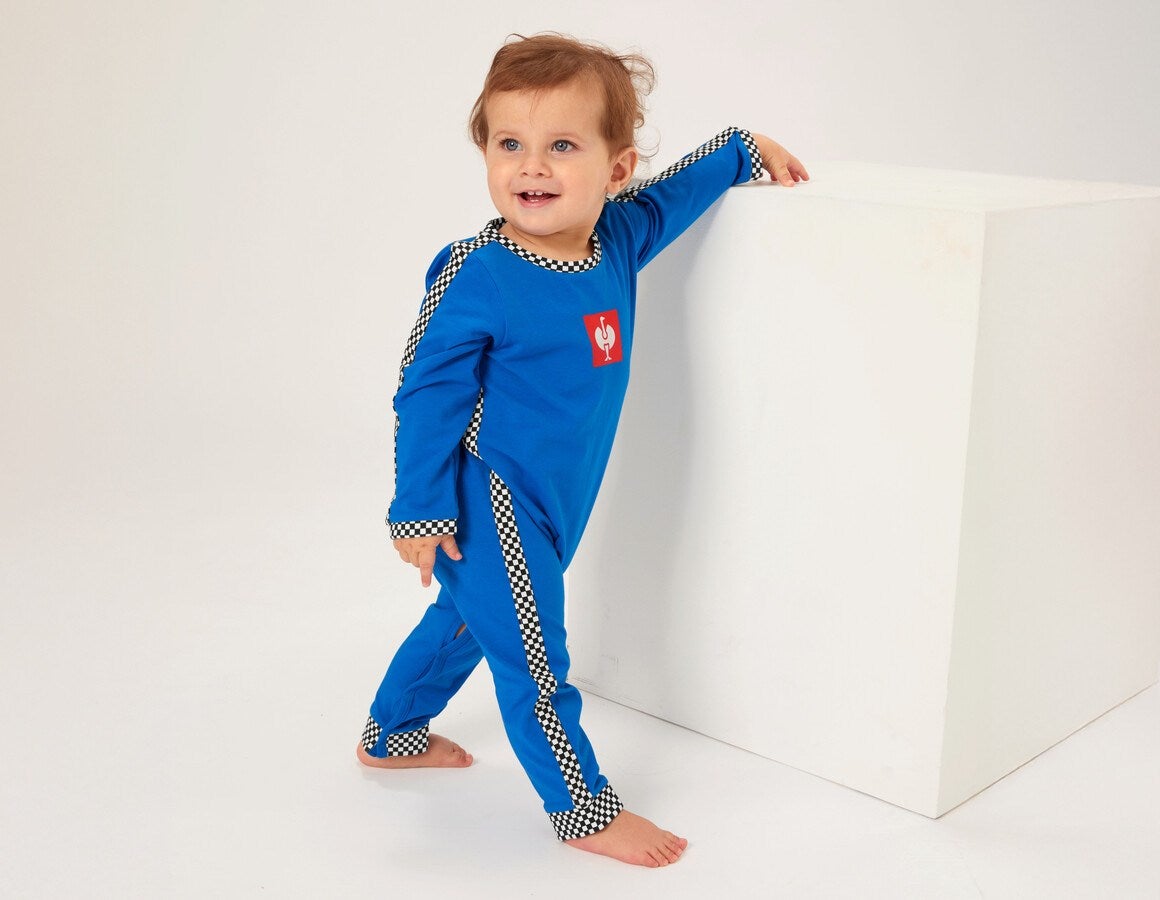 Main action image Mario Kart Baby Bodysuit aurorablue