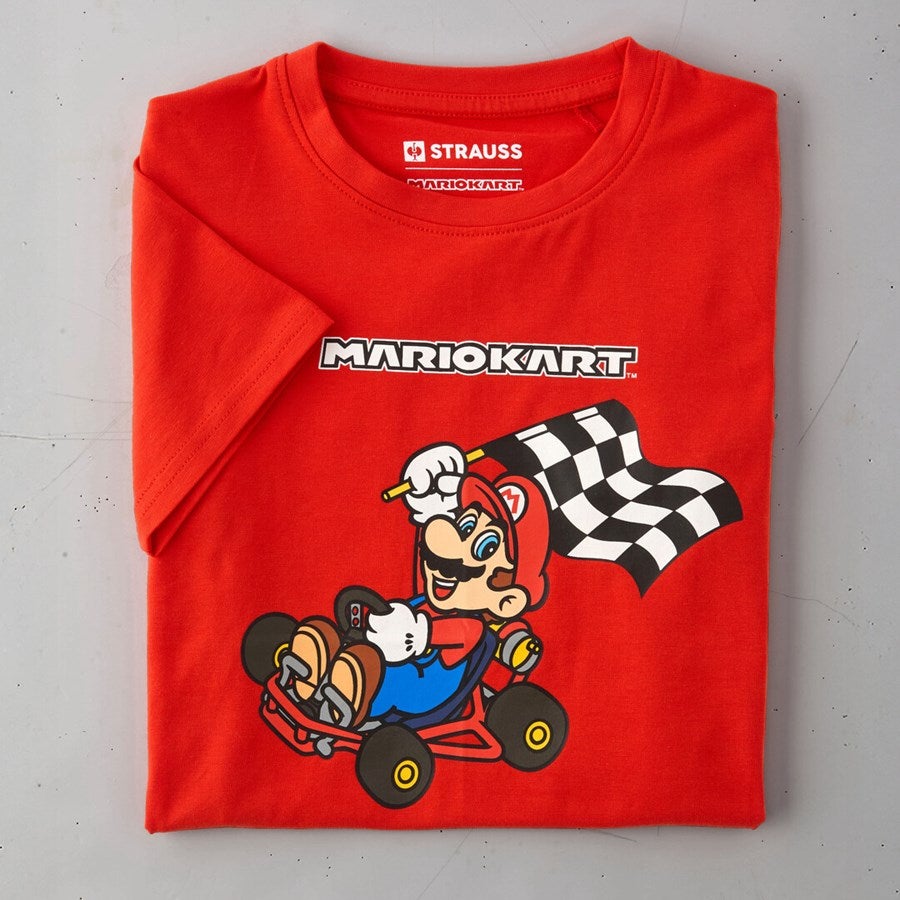 Detailed image Mario Kart/Peach T-shirt, children's straussred