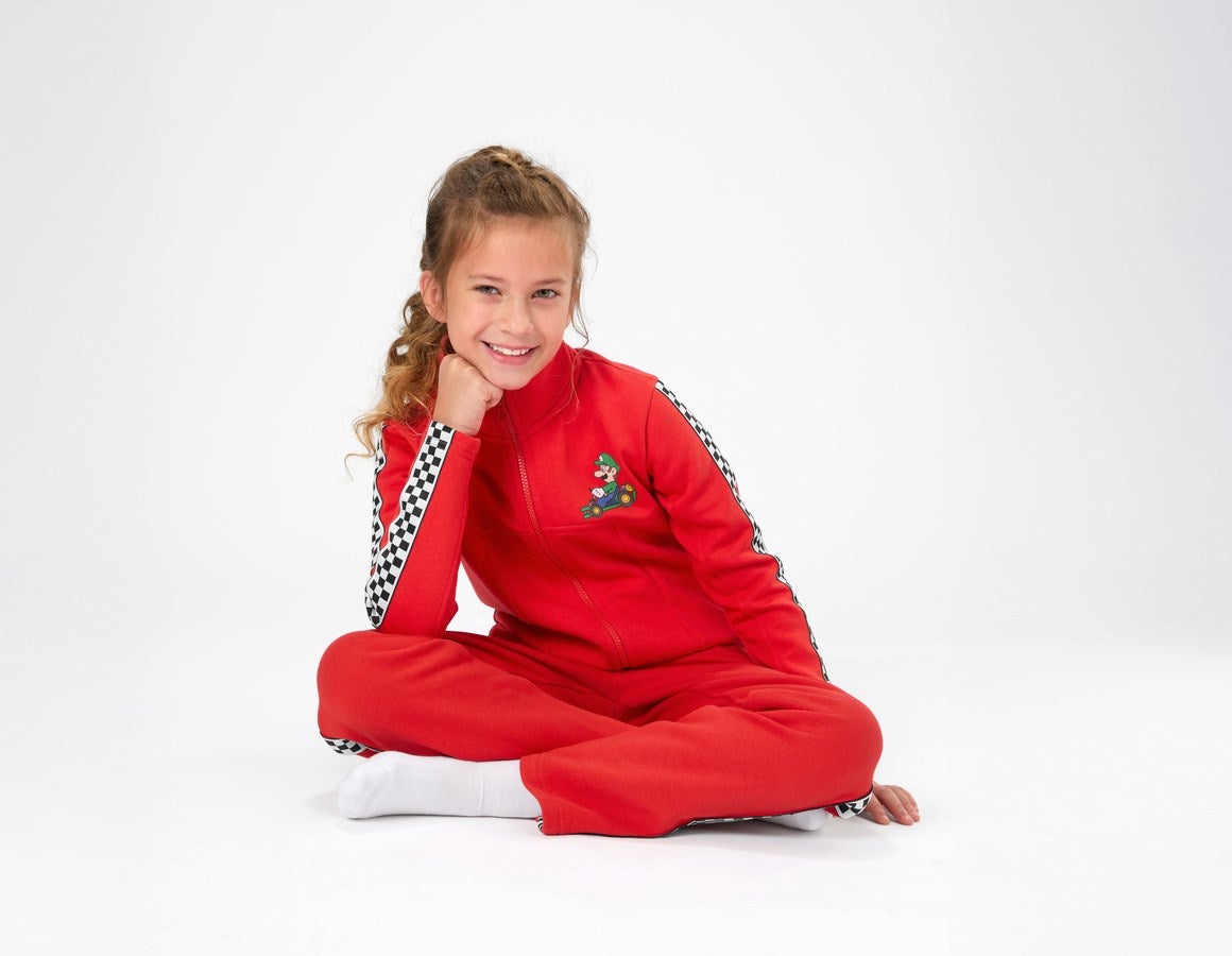 Additional image 1 Mario Kart sweat jacket, children's straussred