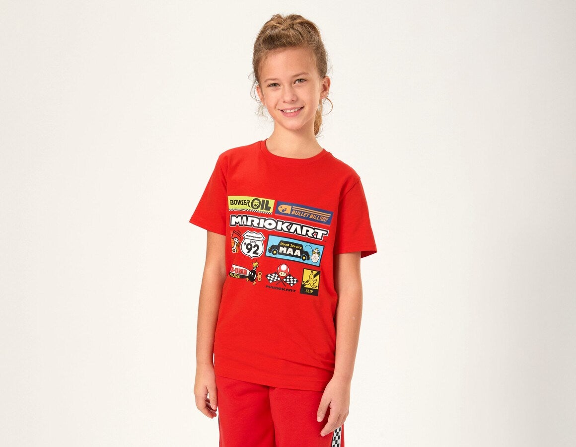 Main action image Mario Kart T-shirt, children's straussred