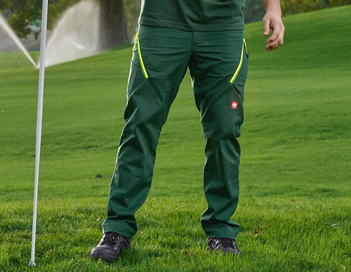 Additional image 1 Multipocket trousers e.s.ambition green/high-vis yellow