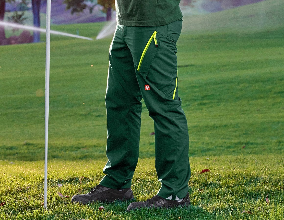 Main action image Multipocket trousers e.s.ambition green/high-vis yellow