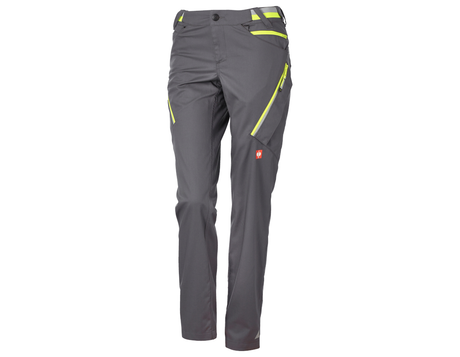 Primary image Multipocket trousers e.s.ambition, ladies' anthracite/high-vis yellow