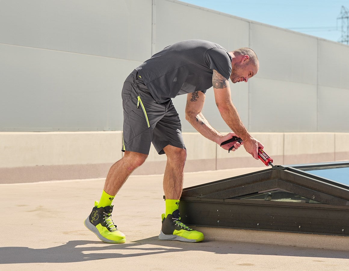 Additional image 1 Multipocket shorts e.s.ambition anthracite/high-vis yellow