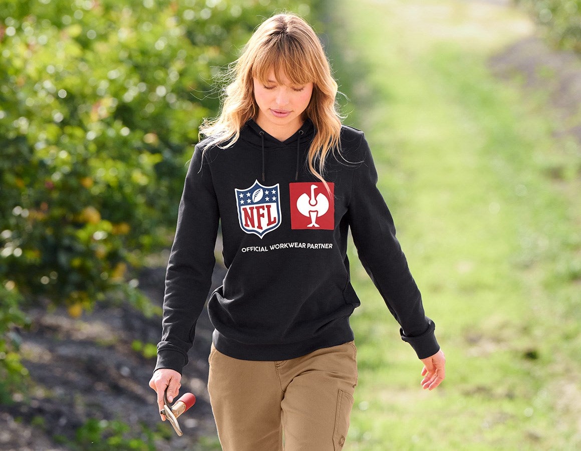 Additional image 1 NFL Hoodie cotton, ladies black