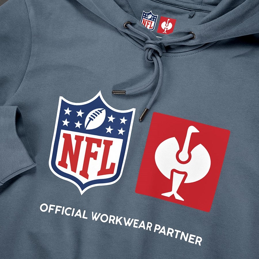 Detailed image NFL Hoodie cotton, ladies oxidblue