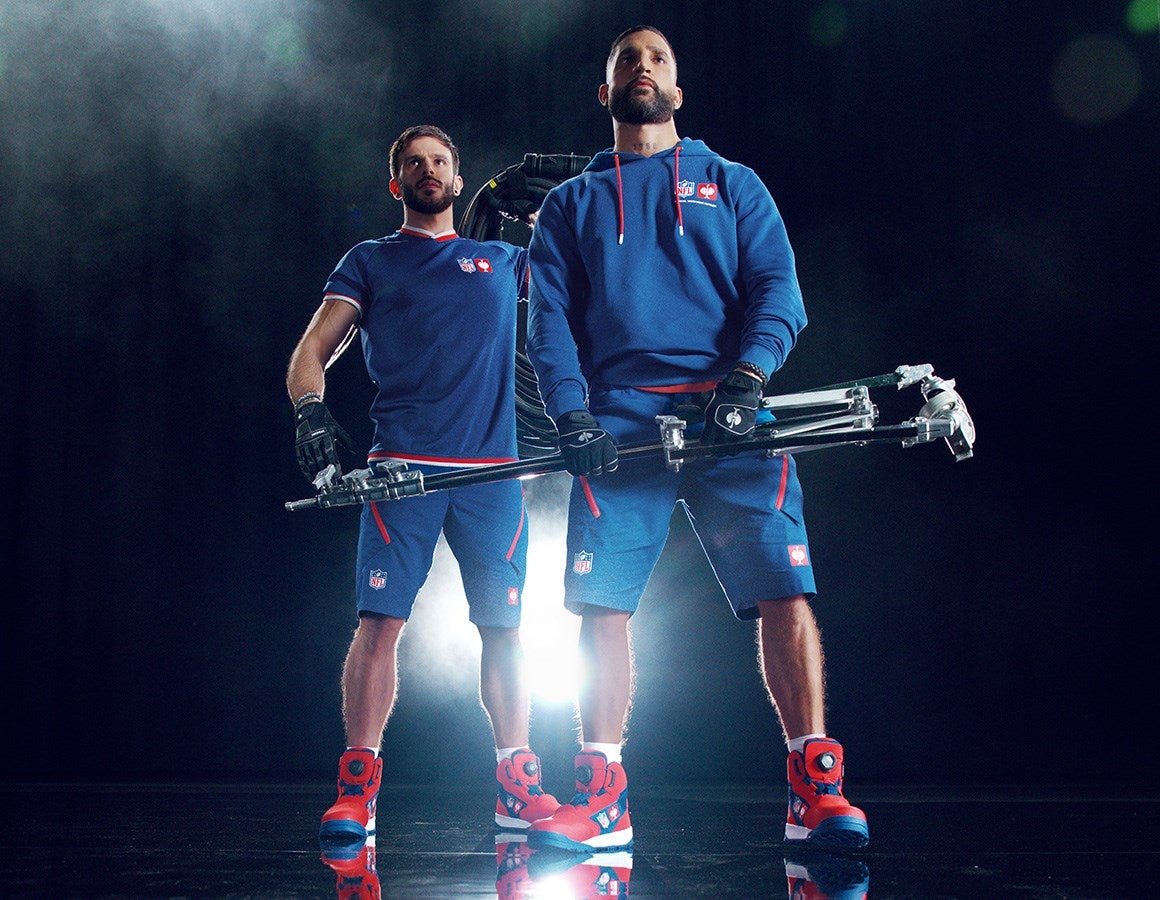 Additional image 1 NFL shorts neptune blue/straussred