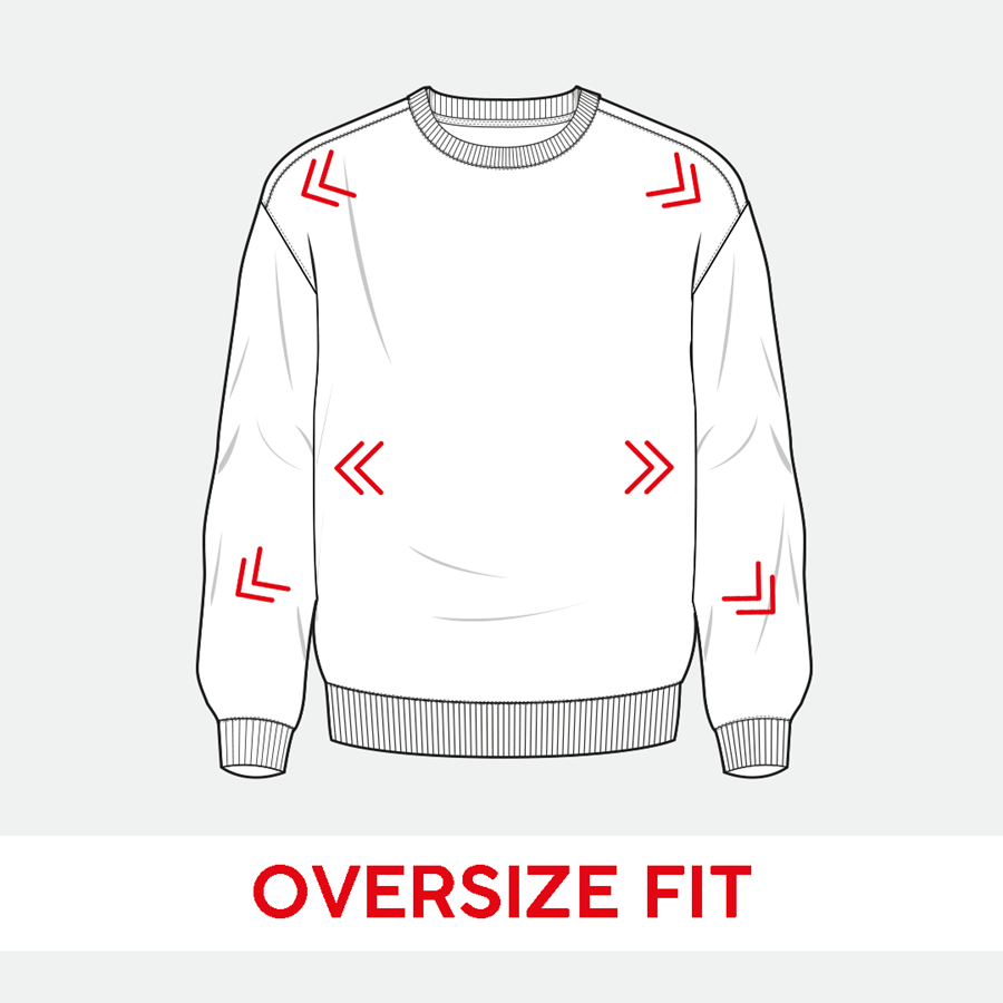 Detailed image Oversize sweatshirt e.s.motion ten, ladies' oxidblack vintage