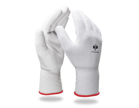 Primary image PU micro gloves white