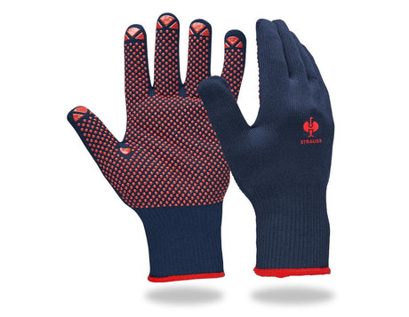Primary image PVC knitted gloves Rondo blue