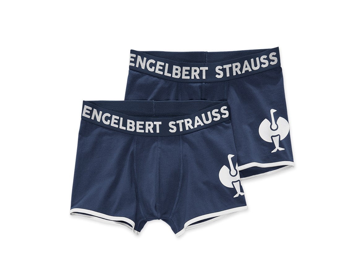 Primary image Pants cotton stretch e.s.trail, pack of 2 deepblue/white