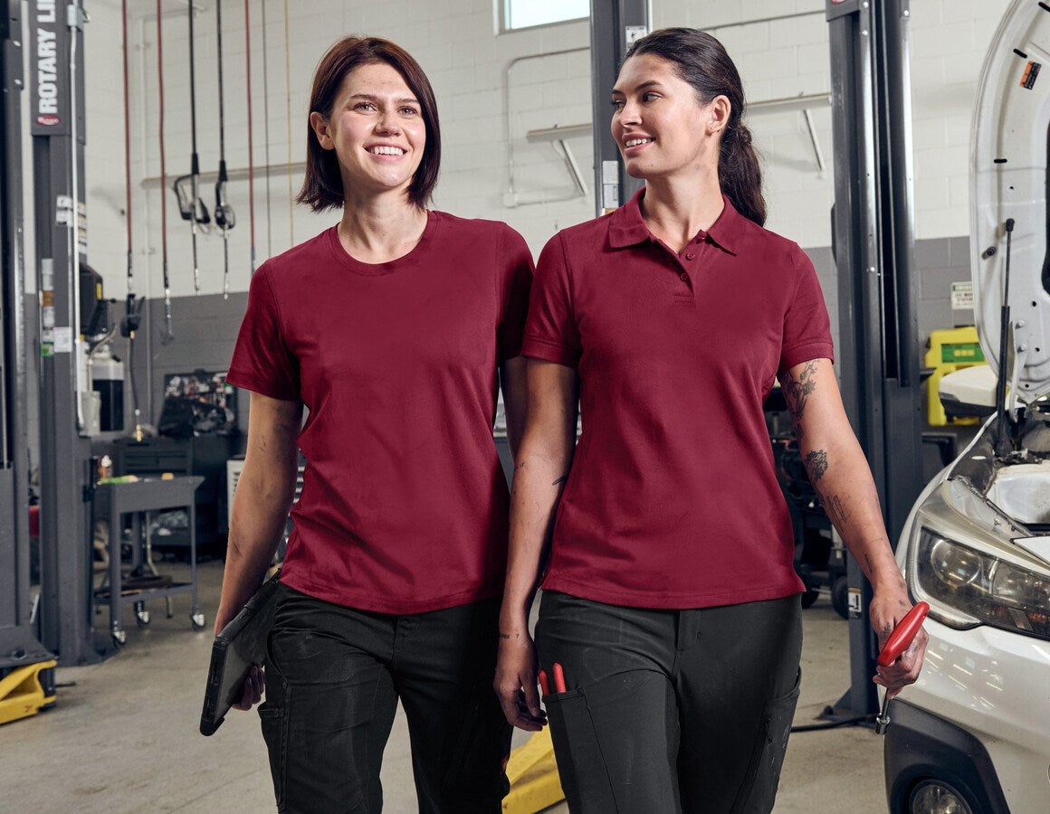 Additional image 1 Pique-Polo e.s.industry, ladies' bordeaux