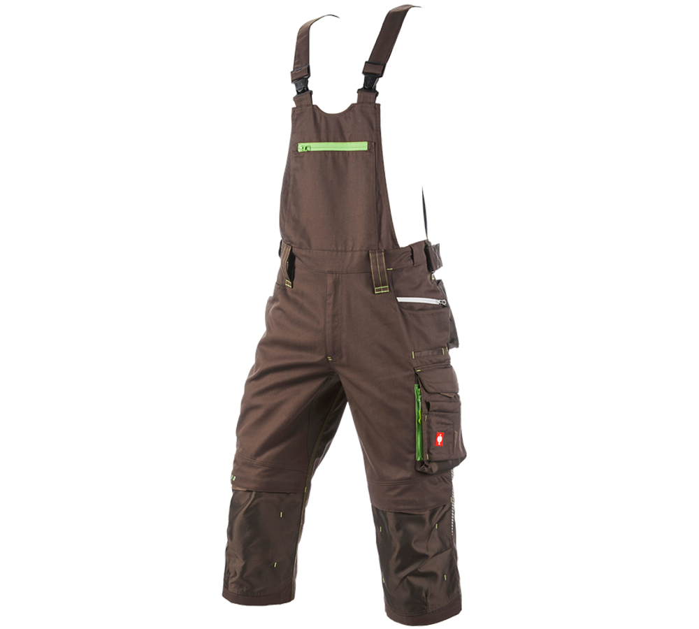 Primary image 3/4 bib & brace e.s.motion 2020 chestnut/seagreen