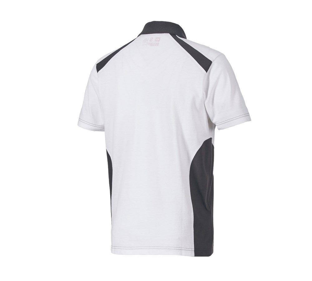 Secondary image Polo shirt cotton e.s.active white/anthracite