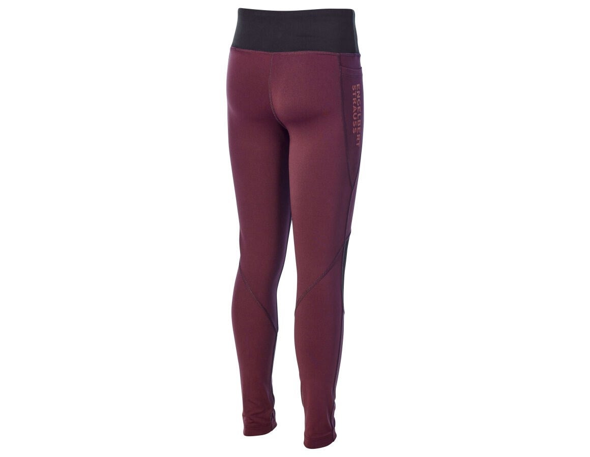 Secondary image Race tights e.s.trail, children's mahoganyred/opalred