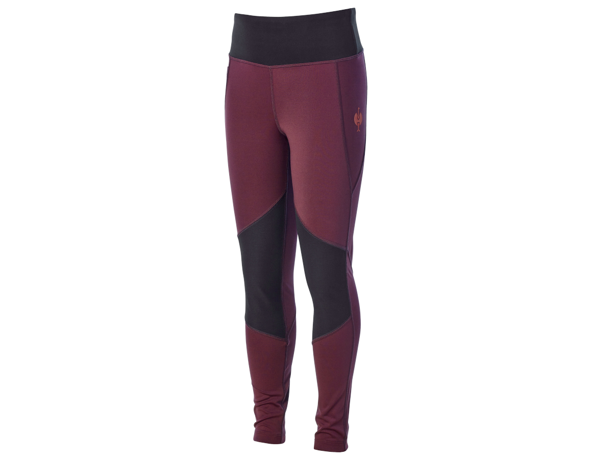 Primary image Race tights e.s.trail, children's mahoganyred/opalred