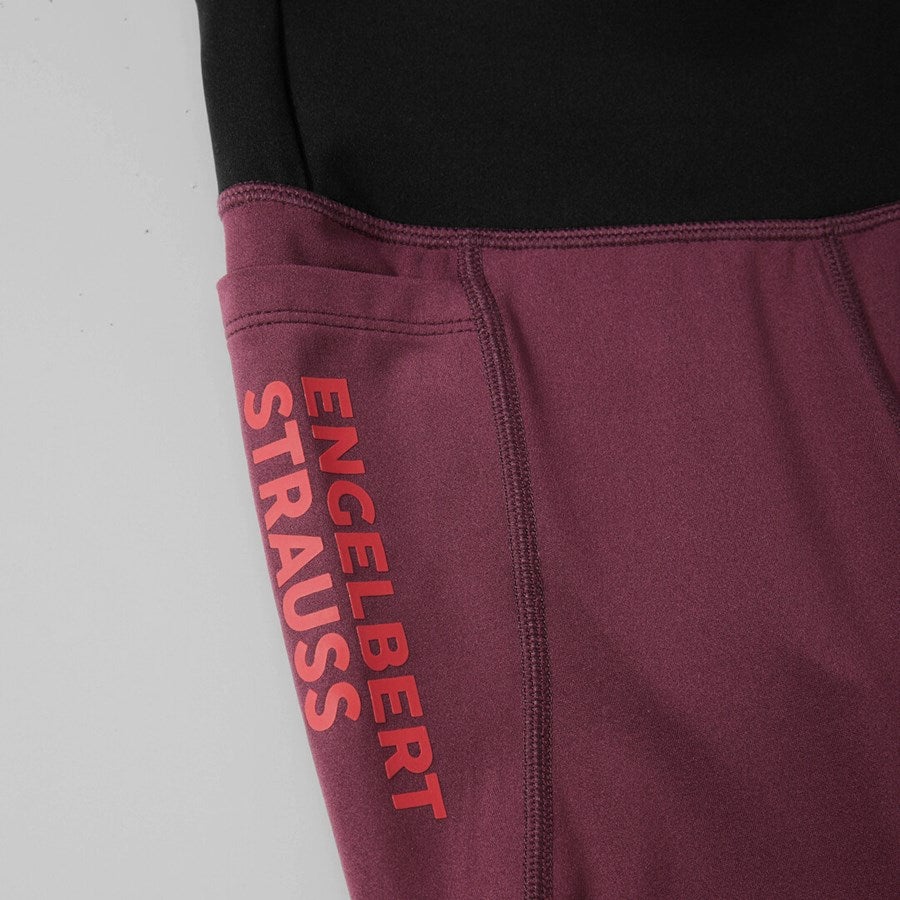 Detailed image Race tights e.s.trail, children's mahoganyred/opalred