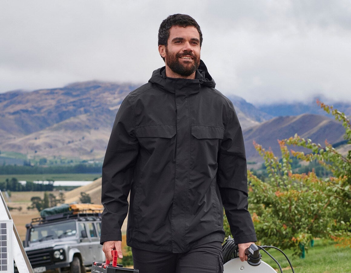 Main action image Rain jacket e.s.concrete black