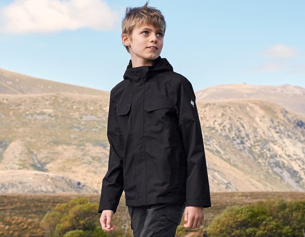 Main action image Rain jacket e.s.concrete, children's black