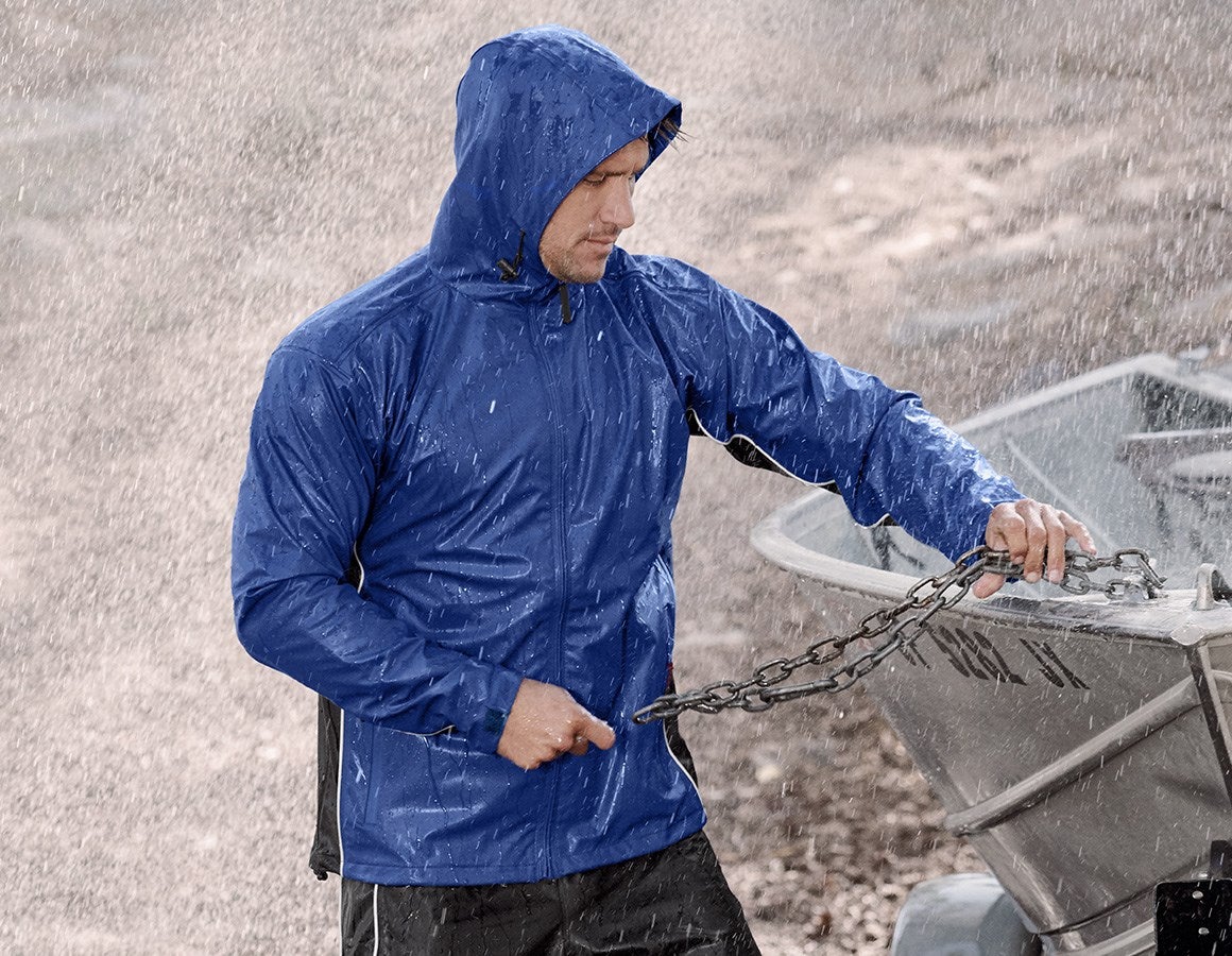 Main action image Rain jacket flexactive royal/black