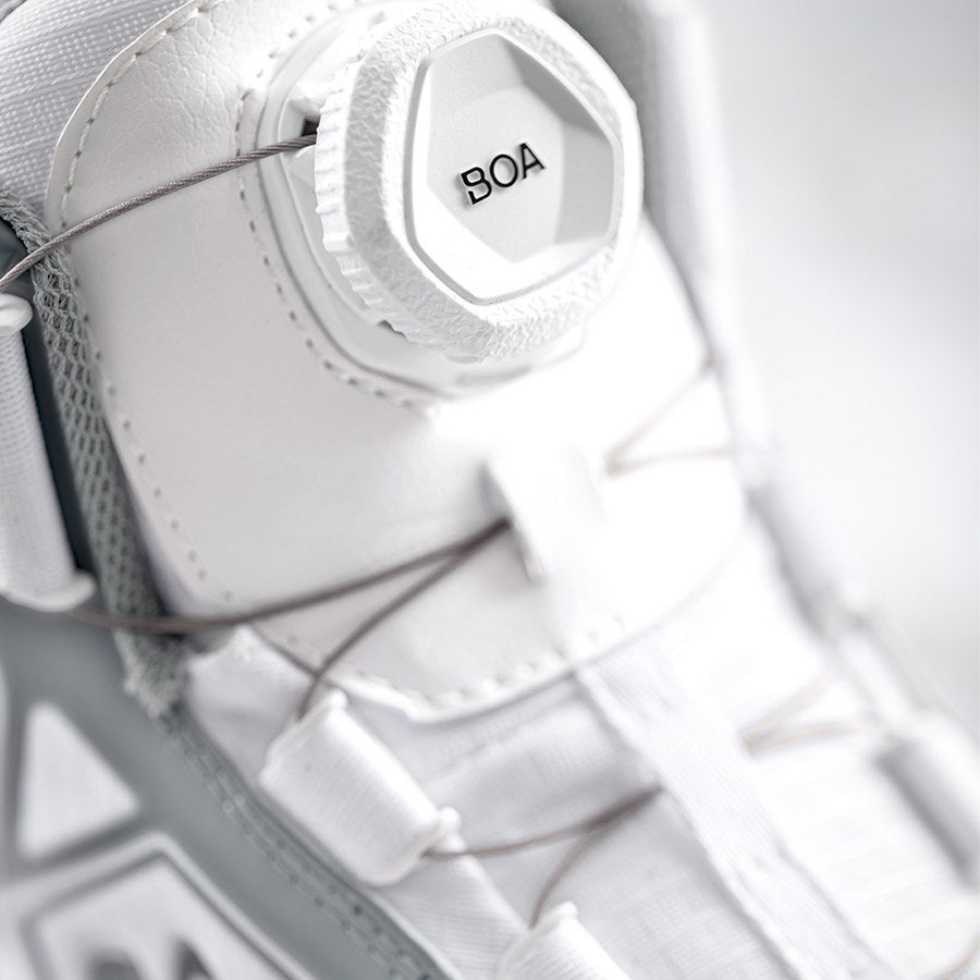 Detailed image S1P Safety boots e.s. Baham II mid white/platinum