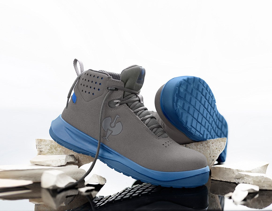 Main action image S1P Safety shoes e.s. Banco mid anthracite/alkaliblue