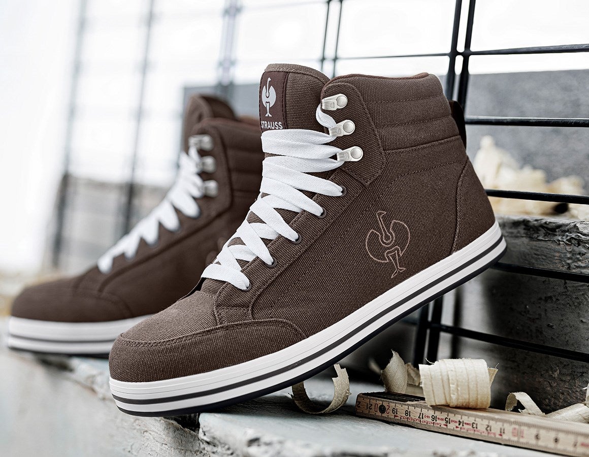 Main action image S1P Safety boots e.s. Tolosa II mid chestnut/hazelnut