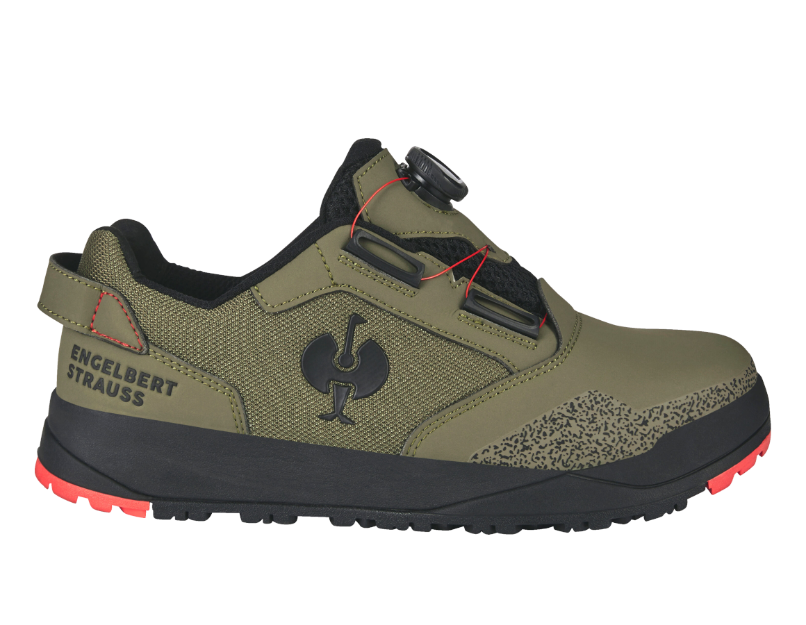 Primary image S1 Safety shoes e.s. Nakuru low stipagreen/solarred