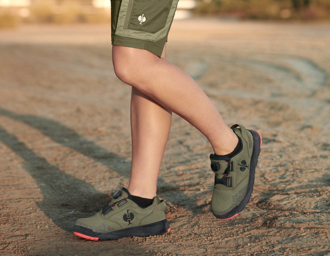 Additional image 1 S1 Safety shoes e.s. Nakuru low stipagreen/solarred