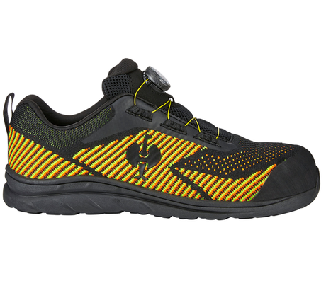 Primary image S1 Safety shoes e.s. Tegmen IV low black/high-vis yellow/high-vis orange