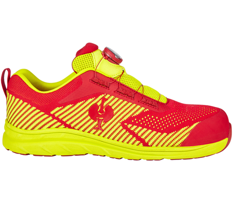 Primary image S1 Safety shoes e.s. Tegmen IV low fiery red/high-vis yellow