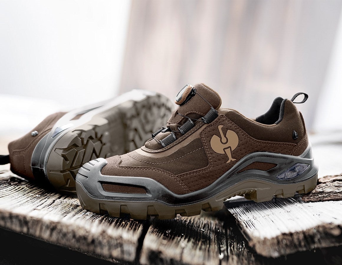 Main action image S3 Safety shoes e.s. Kastra II low chestnut/hazelnut