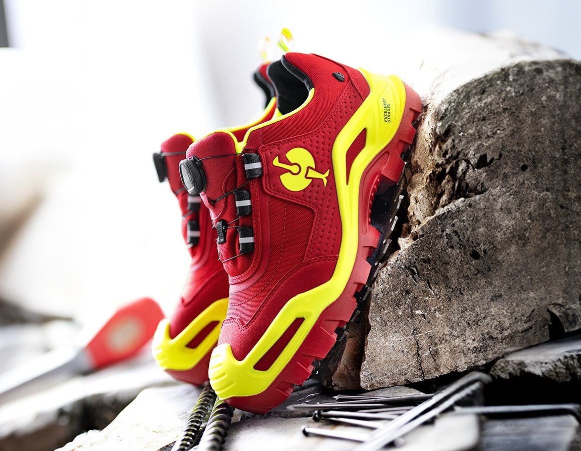 Additional image 1 S3 Safety shoes e.s. Kastra II low red/high-vis yellow