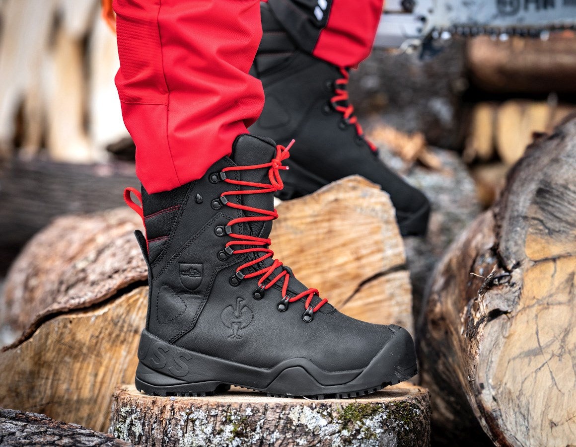 Additional image 3 S6 Forestry safety boots e.s. Kufstein high black/straussred