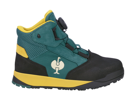 Primary image S7 Safety boots e.s. Murcia mid emeraldgreen/chromeyellow
