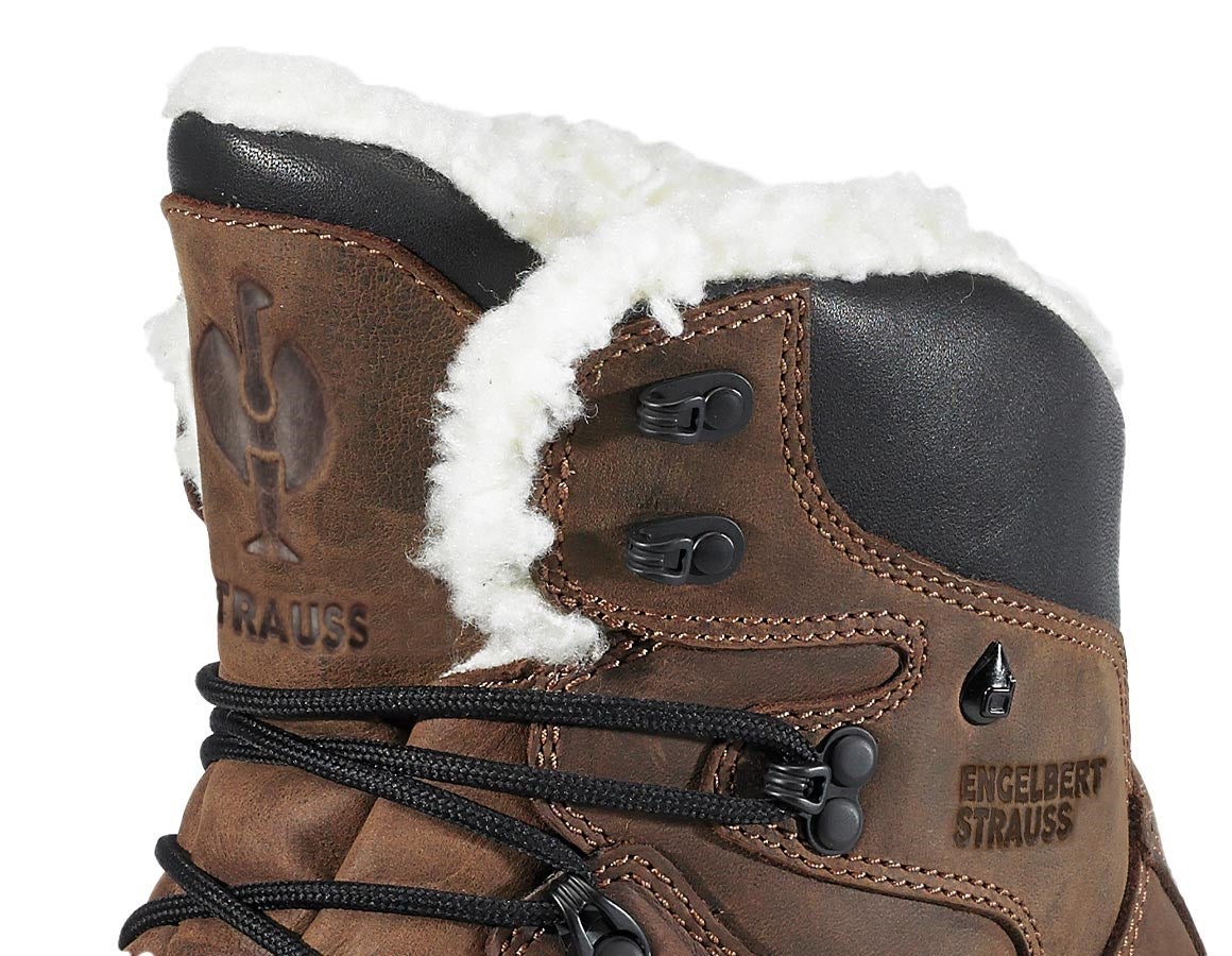 Detailed image S7 Safety boots e.s. Okomu mid brown