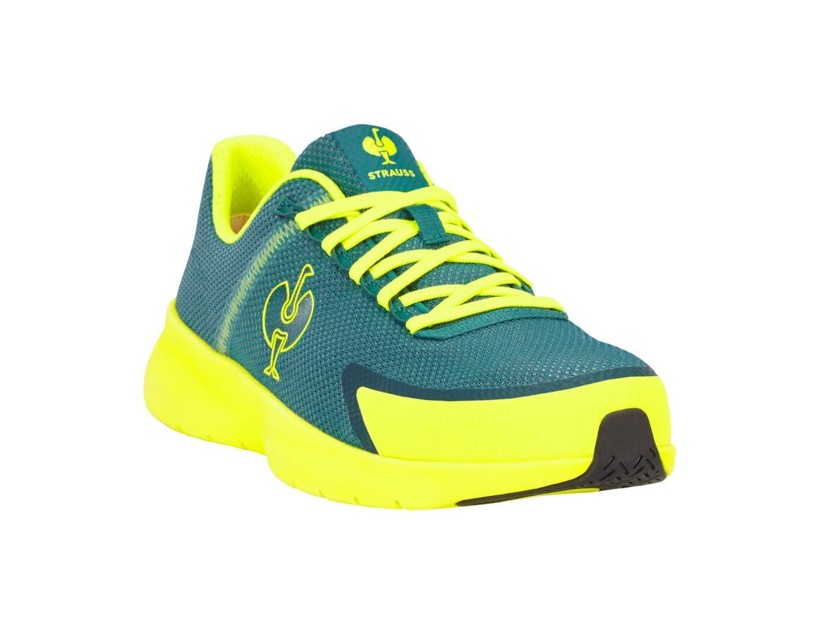 Secondary image SB Safety shoes e.s. Taupo low emeraldgreen/high-vis yellow
