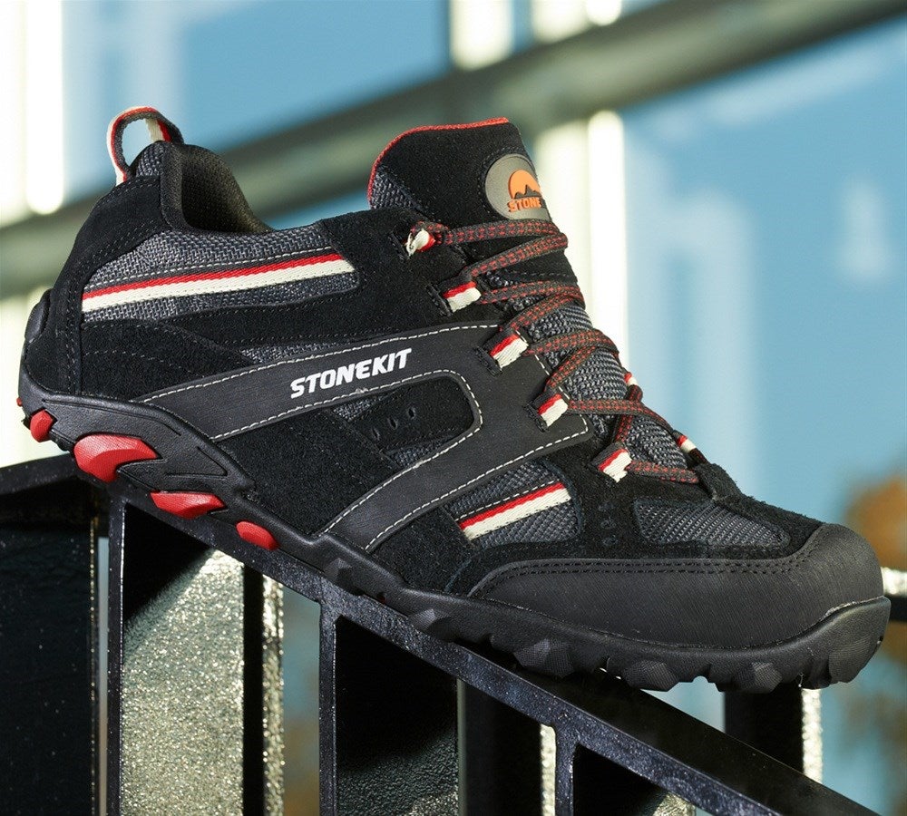 Main action image STONEKIT S1 Safety shoes Zürich black/grey/red