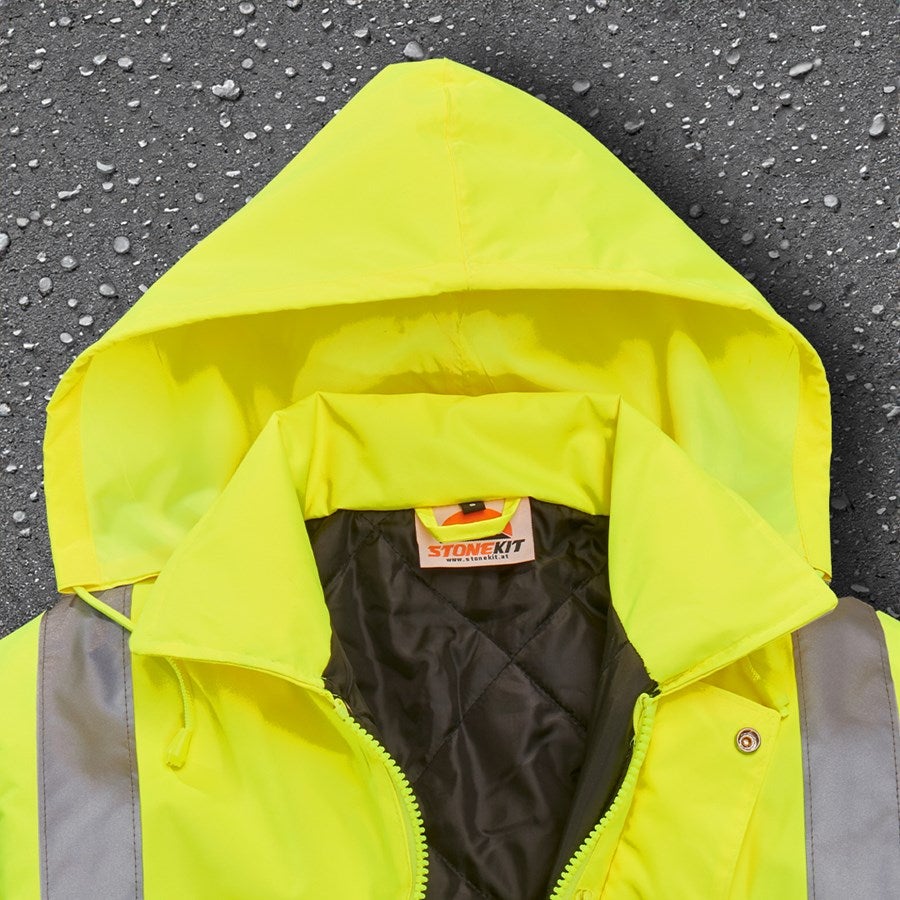 Detailed image STONEKIT High-vis pilot jacket high-vis yellow