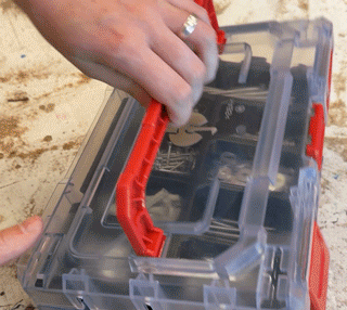 Detailed image STRAUSSbox 125 small incl. separating bridges black