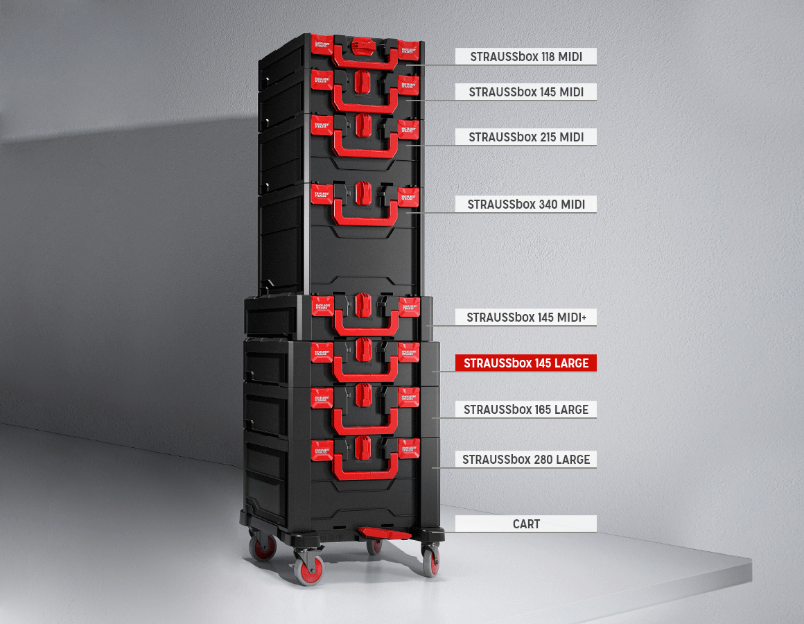 Additional image 1 STRAUSSbox 145 large black/red