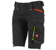 Primary image Shorts e.s.motion 2020, ladies' black/high-vis yellow/high-vis orange