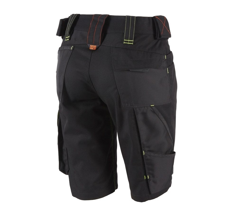 Secondary image Shorts e.s.motion 2020, ladies' black/high-vis yellow/high-vis orange