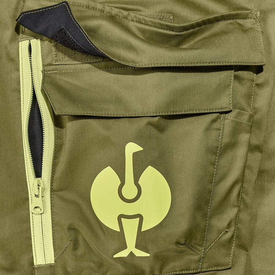 Detailed image Shorts e.s.trail, ladies' junipergreen/limegreen