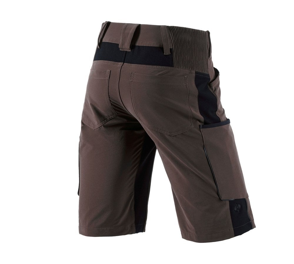 Secondary image Shorts e.s.vision stretch, men's chestnut/black