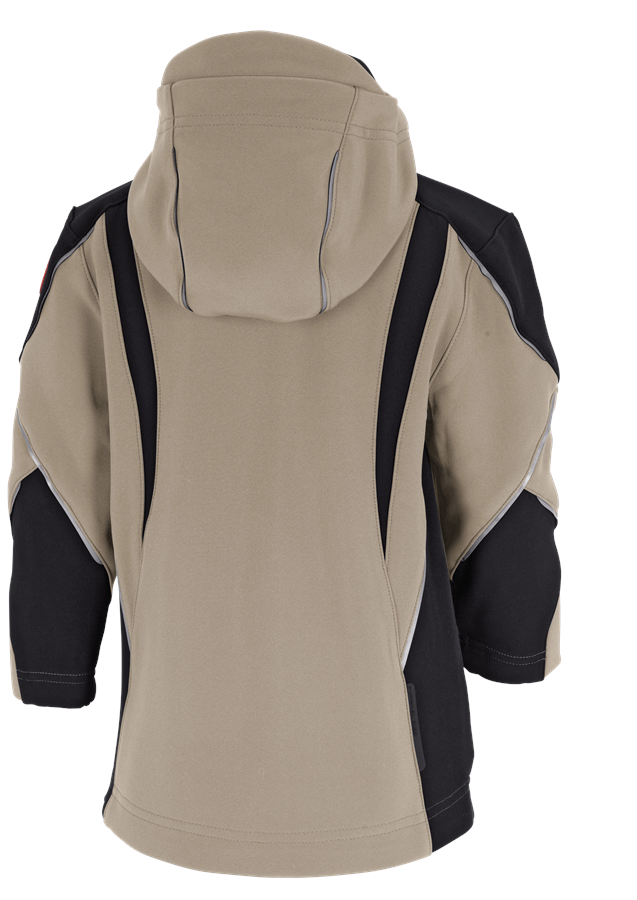 Secondary image Softshell jacket e.s.vision, children’s clay/black