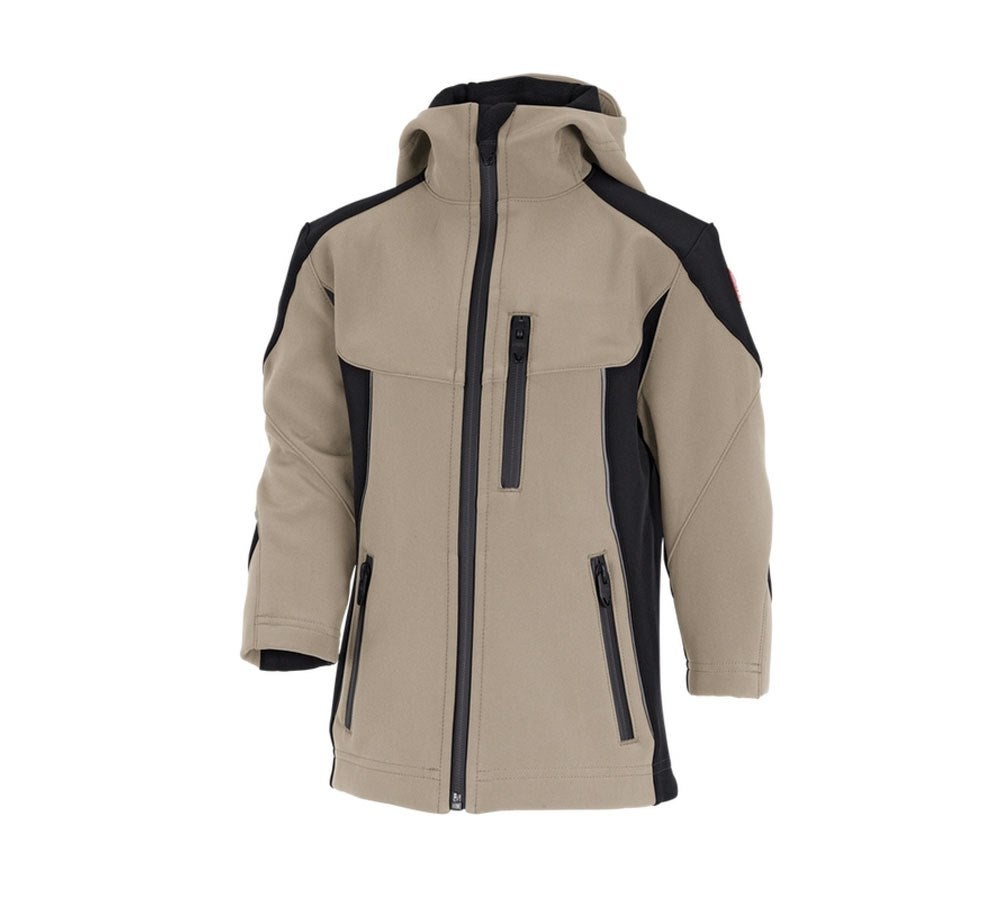 Primary image Softshell jacket e.s.vision, children’s clay/black