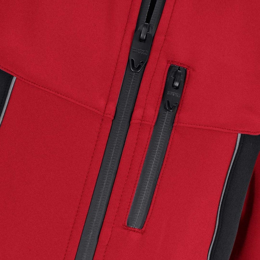 Detailed image Softshell jacket e.s.vision, children’s red/black