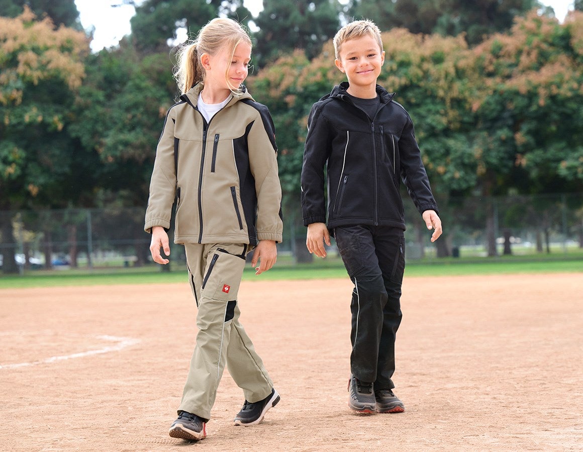 Additional image 4 Softshell jacket e.s.vision, children’s clay/black