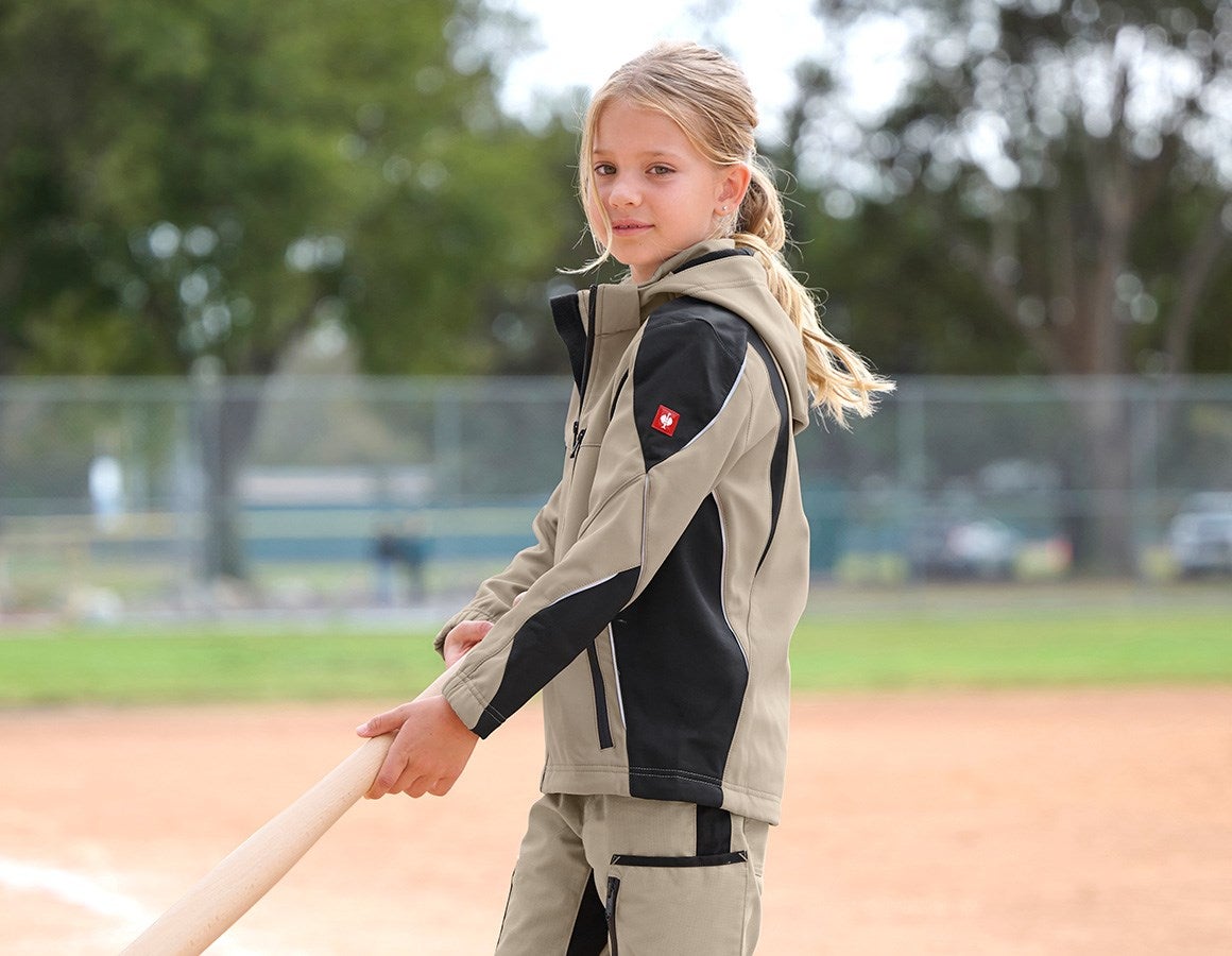 Additional image 2 Softshell jacket e.s.vision, children’s clay/black